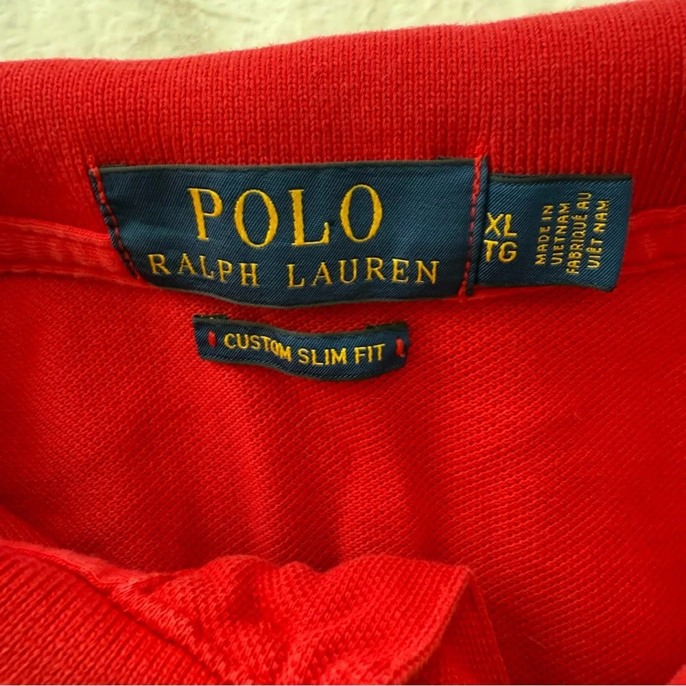 Ralph Lauren‎ Men's Vibrant Red Polo Shirt Size XL